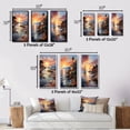 thumbnail image 4 of Designart "Ibizas Spain Sunset II" Spain Framed Wall Art Set Of 3 - Yellow Spain Frame Gallery Set For Office Decor, 4 of 7