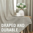 thumbnail image 4 of Turquoize Natural Linen Light Filtering Semi Sheer Living Room Curtains Back Tab Loop Pocket 2 Panels for Bedroom,52" X 96", Oatmeal, 4 of 6