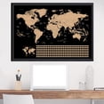 thumbnail image 3 of Scratch Off Large Travel Destination Tracker Gift World Map Poster 33X23 Inches, 3 of 5