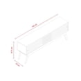 thumbnail image 2 of Mueble para TV Moveis Frizz Imperial 180 con Puertas Corredizas Calacata Off White hasta 65', 2 of 3