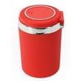 thumbnail image 2 of BUYISI Multifunctional Portable Car Ash Tray Cup Holder With Lid And Led Light Red, 2 of 5