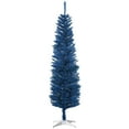 thumbnail image 1 of HOMCOM Pencil Artificial Christmas Tree, Pencil Xmas Tree, Deep Blue, 1 of 9
