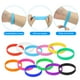 thumbnail image 4 of Pulseras de silicona Uxcell, pulseras de goma, bandas elásticas deportivas en blanco, paquete multicolor de 12, 4 of 7
