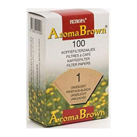 Filtropa Bleached Coffee Filter, Size Number-1, Naturally Whitened Paper, Made in Holland, Brews 1 to 2 Cups, 200 Count
