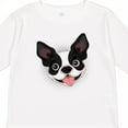 thumbnail image 4 of Inktastic Boston Terrier Dog Gift Boys or Girls Long Sleeve Toddler T-Shirt, 4 of 5