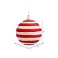 thumbnail image 2 of Vickerman 3" Candy Cane Stripe Ball Ornament. Includes 4 per Box, 2 of 3