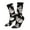 2 Black-2, variant on black white Skull bone Crew Socks for Men & Women, Breathable Casual Athletic Ankle Socks