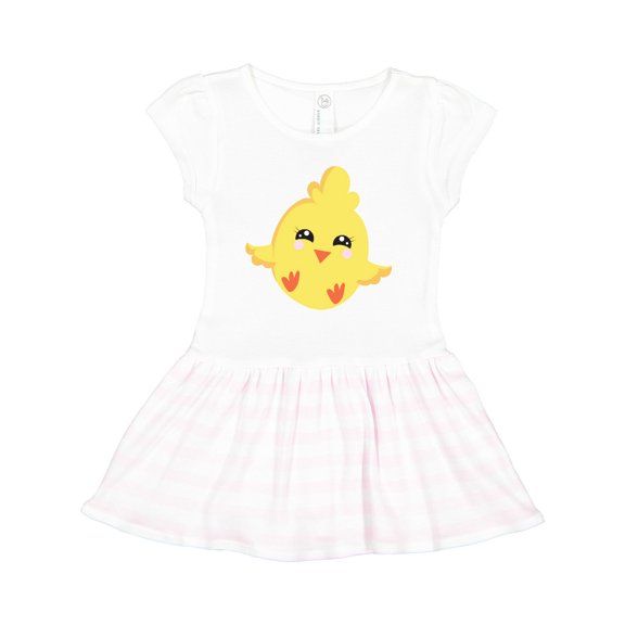 Inktastic Cute Chicken, Baby Chicken, Little Chicken, Chick Girls Toddler Dress