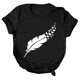 thumbnail image 2 of Gibobby Playera Corte clásico para Mujer Blusa mujer con cuello en O Top suelto viaje(Negro,CH), 2 of 4