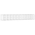 thumbnail image 1 of vidaXL Outdoor Dog Kennel Galvanised Steel 26.62 m², 1 of 4