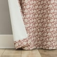 thumbnail image 3 of No. 918 Talia Tonal Floral Semi-Sheer Grommet Curtain Panel, 40"W X 84"L, Dusty Terracotta, 3 of 6