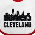 thumbnail image 4 of Inktastic Cleveland Skyline Grunge Boys or Girls Baby Bib, 4 of 4