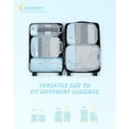 thumbnail image 3 of 6-Piece Packing Cube Set - Lightweight Luggage Organizers for Travel, Vacation and Suitcases - Durable Accessories with Compression, 3 of 5