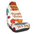 thumbnail image 1 of Wukai Fall Pumpkins Full Set Car Seat Covers with Soft Padding Universal Auto Front Seats Protector and Cushion Mat, 1 of 5