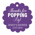 thumbnail image 1 of 100 PCS Personalized Baby Shower Favors Tags Custom Quote Thank You For Popping By Baby Shower Gift Hang Tags, 1 of 1