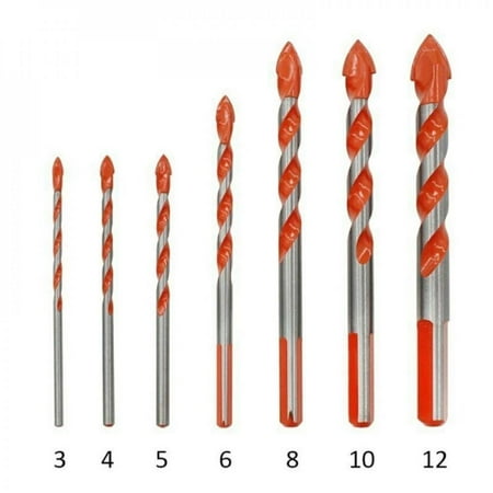 

Oaktree 7pcs/set Multifunctional high quality Drill Bits Triangular-overlord Perforator Ceramic Tile Drill Handle Marble