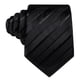 thumbnail image 5 of Corbata Barry.Wang de seda negra a rayas con clip 153x8 cm, 5 of 6