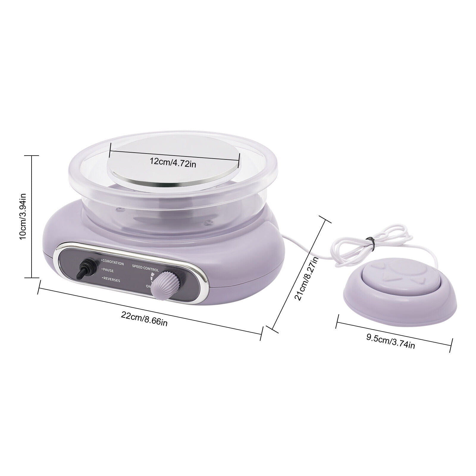Adjustable Speed Pottery Machine, Mini Pottery Wheel Machine Kit, Electric Mini Clay Making Pottery Machine