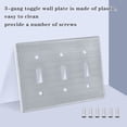 thumbnail image 4 of Dailycode Light Switch Plate Covers 2 Gang Wall Plate Plastics Outlet Covers for Kitchen Home Office Decor Light Grey, 4 of 8