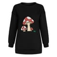 thumbnail image 4 of jsaierl Womens Oversized Sweatshirts Crewneck Mushroom Graphic Top Long Sleeve Cozy Shirt Cute Pullover Sweatshirt, 4 of 8