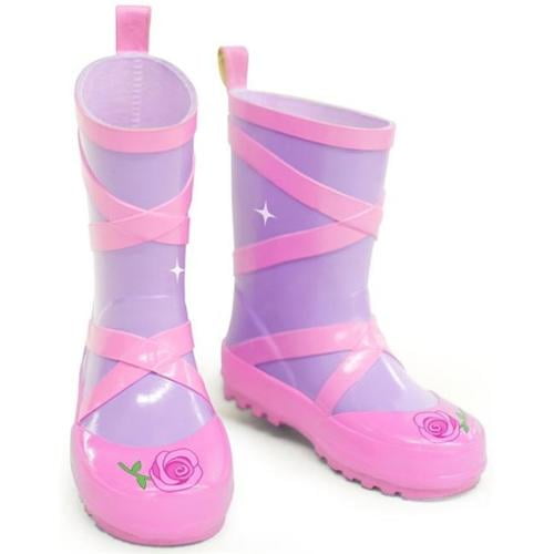 Kidorable - Kidorable Little Girls Pink Ballerina Slipper Rubber Rain ...