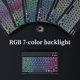 thumbnail image 3 of Funda Protectora con Teclado Retroiluminado, Azul Cielo+blanco para Galaxy Tab A9+/A11+ 11 Inch, 3 of 7