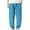 Blue, variant on Plebaso Men's Casual Jogger Pants Drawstring Baggy Trousers with Pockets Solid Color Mens Loose Joggers