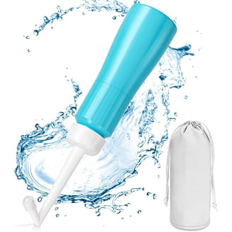 Handheld Personal Bidet Bottle 500ml – Portable Perineal Cleanser For Postpartum, Hemorrhoids, Travel, Elderly Care, With Angled & Straight Nozzles
