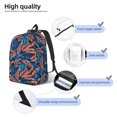 thumbnail image 4 of KLL Tropical Leaves Print Travel Laptop Backpack - College Backpack Business Work Bag Nurse Bag Casual Daypack for Weekender Business Hiking -Medium, 4 of 6