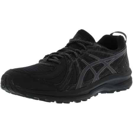 Asics Women's Frequent Trail Black / Carbon Ankle-High Running Shoe - (Best Running Shoes For Wide Flat Feet)