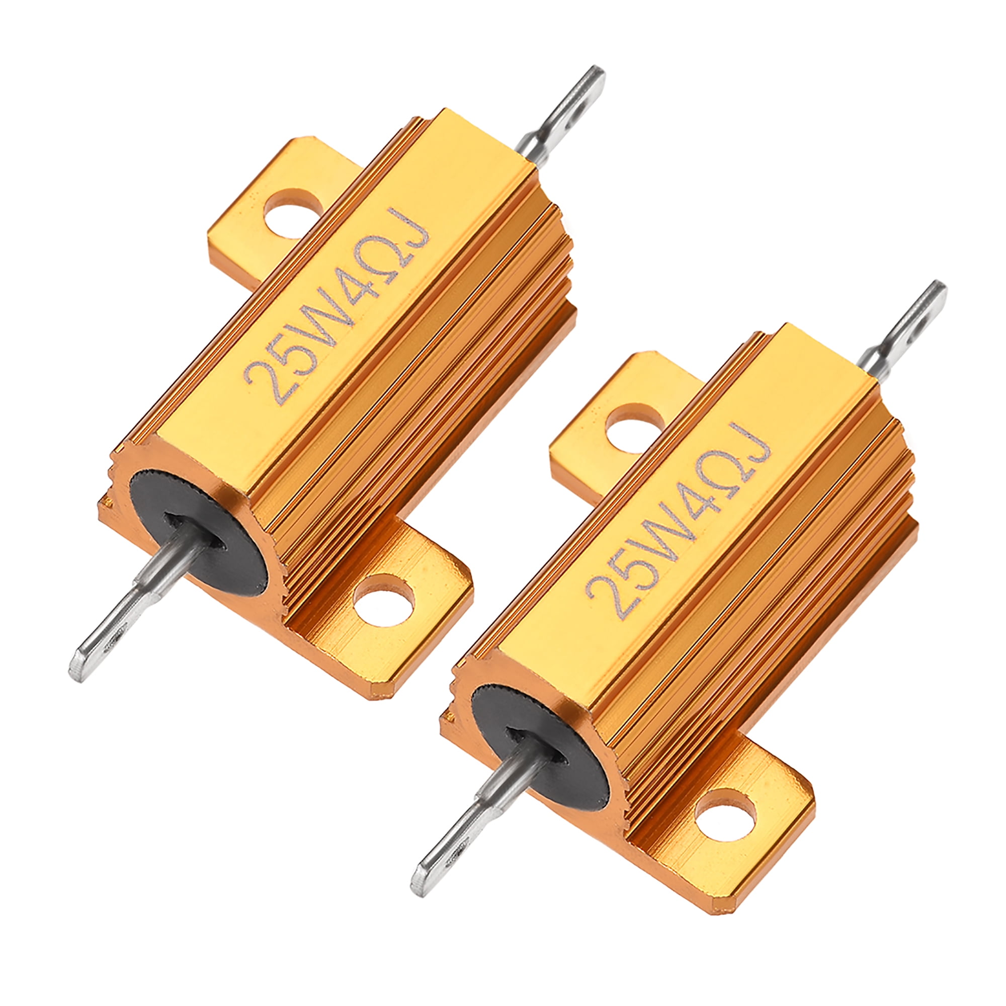 Yohii 5 Piece Green Lead Aluminum Wire Wound Heat Sink Resistors 25W 3 Ohm Yohii 5 Piece Green Lead Aluminum Wire Wound Heat Sink Resistors 25W 3 Ohm