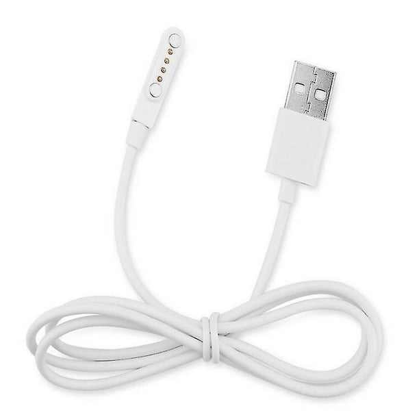 Cargador de reloj inteligente universal compatible - Para Kw88 Kw18 Gt88 G3 Smartwatch Cable de cargador de alimentación USB Cables de carga magnéticos de 4 pines TUNC Sencillez