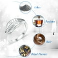 thumbnail image 3 of Leaf Leaves Urn Rings Cremation Jewelry Cremation Ring for Ashes Stainless Steel Hold Loved Ones Ash Keepsake Finger Ring Urn Locket Memorial Jewelry for Women, 3 of 8