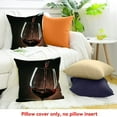 thumbnail image 4 of YILUYINQING Red Wine Pillow Cushion Case Home Sofa Decor Set of 1 20x20in, 4 of 5