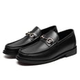 thumbnail image 3 of CMR CHAMARIPA Men's Elevator Loafers - Black Leather Height Increasing Loafer Shoes 5CM / 1.95 Inches, 3 of 9