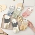 thumbnail image 6 of Breezora Women's Striped No Show Socks Thin Cut Socks Casual Ankle Socks for Spring Summer Autumn Basic Liner Socks Daily, 6 of 7