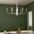 thumbnail image 4 of 52528WH Kichler Lighting Deela - 8 Light Chandelier-27 Inches Tall and 18.5 Inches Wide-White Finish, 4 of 12