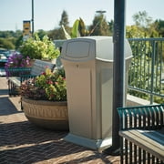 Rubbermaid Commercial Ranger Fire-Safe Container, 65 gal, Beige, Structural Foam by RUBBERMAID COMMERCIAL PROD.