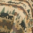 thumbnail image 2 of Black Forest Décor Rustic King Size Comforter Set – Cabin Theme Bedding with Bear and Wildlife Prints, Cozy and Warm Country Lodge Quilt, 2 of 7