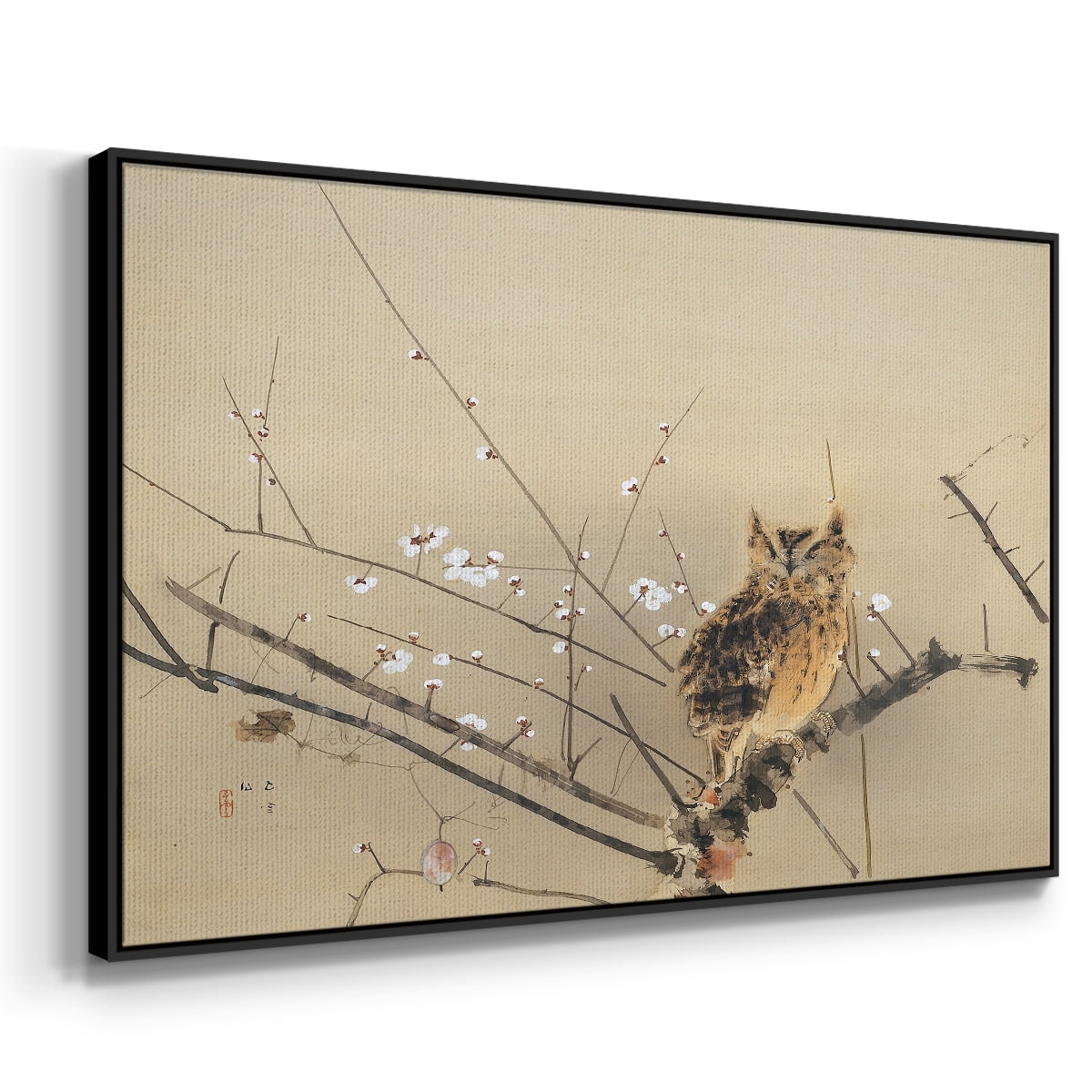 Vintage Landscape-MXVI By Wexford Home Framed in Black Wood Gallery Wrapped Canvas 27 in. x 41 in.