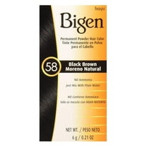 Bigen Powder Hair Color #58 Black Brown 0.21oz (Pack of 2)