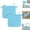 Sky Blue, variant on 2Pcs Chair Pad Cushions Square Seat Cushion with Ties Soft Thicken Garden Pads Dining Chair Cushions for Dining Kitchen Outdoor Bistros Stool Patio Room 15x15 Inch