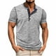 thumbnail image 1 of pstuiky camisetas de hombre, Camisa de manga corta con cuello redondo y botones de color liso para hombre camisas casuales para hombre xl, 1 of 8