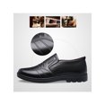 thumbnail image 6 of SIMANLAN Mens Loafers Round Toe Dress Shoes Slip On Business Breathable Formal Low Top Black 7, 6 of 9