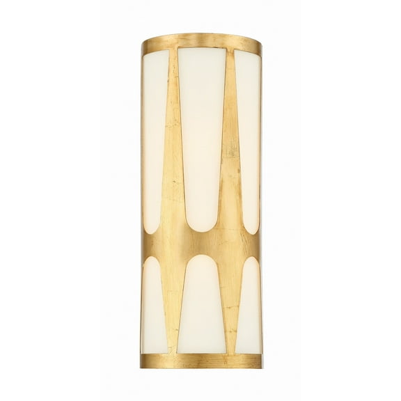 ROY-802-GA_LED Crystorama Lighting Royston - 20W 1 LED Wall Sconce-17.75 Inches Tall and 6.75 Inches Wide-Antique Gold Finish-LED Lamping Type