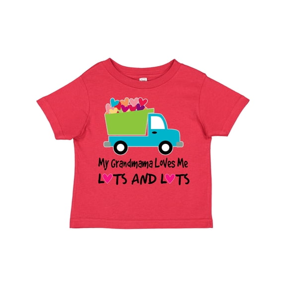 Inktastic Grandmama Loves Me Heart Truck Boys Toddler T-Shirt