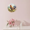 thumbnail image 3 of 10 Inch Wall Clock Battery Operated Silent Clock Decorative for Office, Kitchen, Outdoor, Living Room，Chicken Rooster Grass Vintage Style, 3 of 4