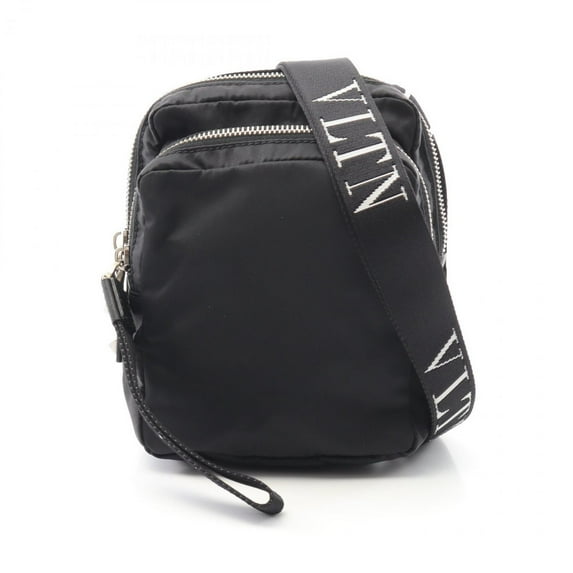 Pre-Owned Valentino men's nylon shoulder bag in black (Good)