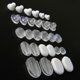 thumbnail image 2 of 100 piezas de almohadillas de silicona transparentes Yashi para pendientes 10 mm X 8 mm, 2 of 3