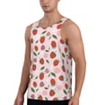 thumbnail image 2 of Haiem Floral Strawberr Men Workout Tank Top Gym Bodybuilding Sleeveless Muscle T Shirts Athletic Tank Breathable Workout Shirt-4X-Large, 2 of 9